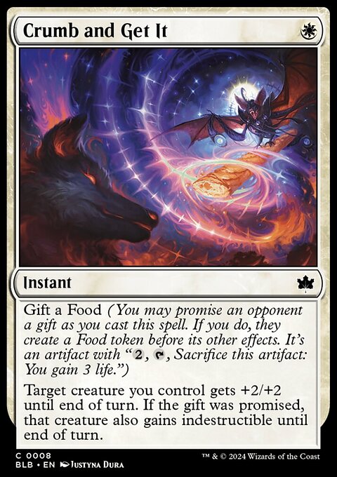 Crumb and Get It, Bloomburrow #8, Magic: The Gathering card
