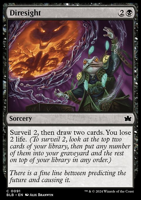 Diresight, Bloomburrow #91, Magic: The Gathering card