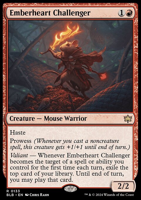 Emberheart Challenger, Bloomburrow #133, Magic: The Gathering card