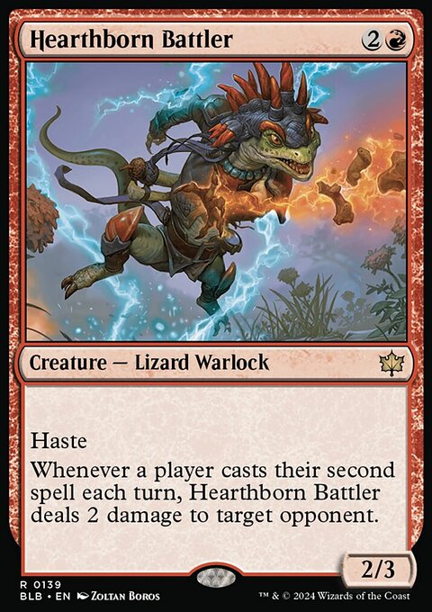 Hearthborn Battler, Bloomburrow #139, Magic: The Gathering card