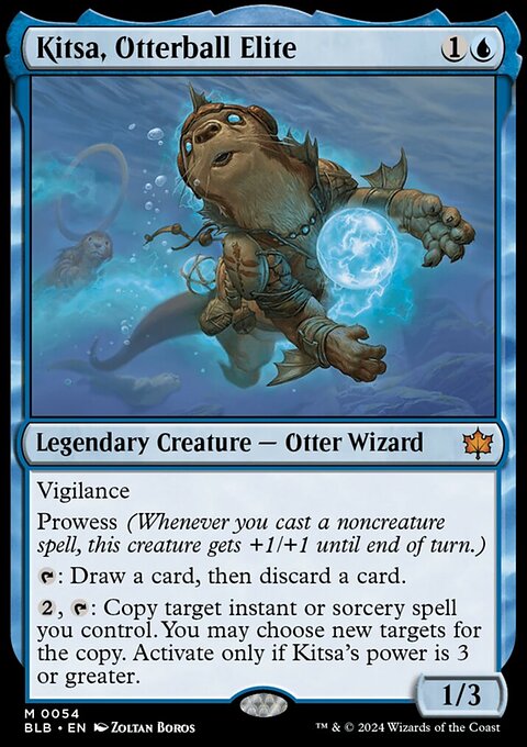 Kitsa, Otterball Elite, Bloomburrow #54, Magic: The Gathering card