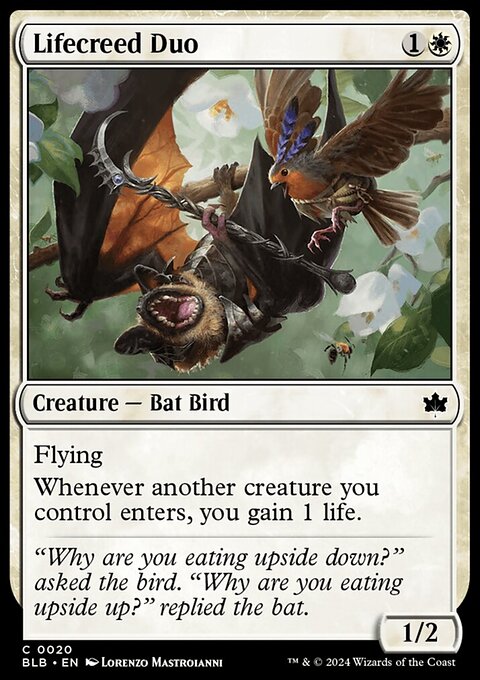 Lifecreed Duo, Bloomburrow #20, Magic: The Gathering card