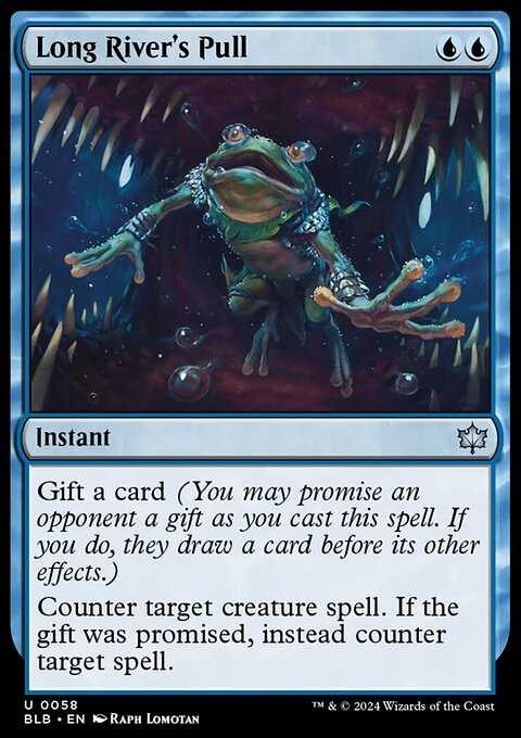 Long River's Pull, Bloomburrow #58, Magic: The Gathering card