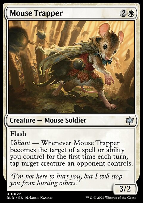 Mouse Trapper, Bloomburrow #22, Magic: The Gathering card