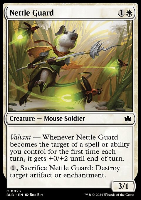 Nettle Guard, Bloomburrow #23, Magic: The Gathering card
