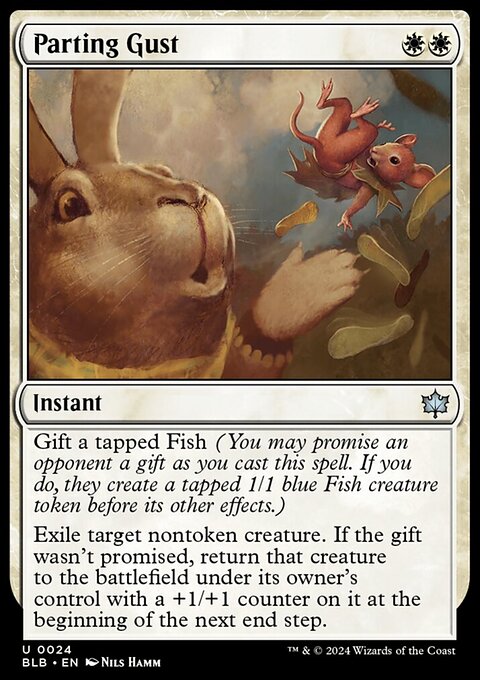 Parting Gust, Bloomburrow #24, Magic: The Gathering card