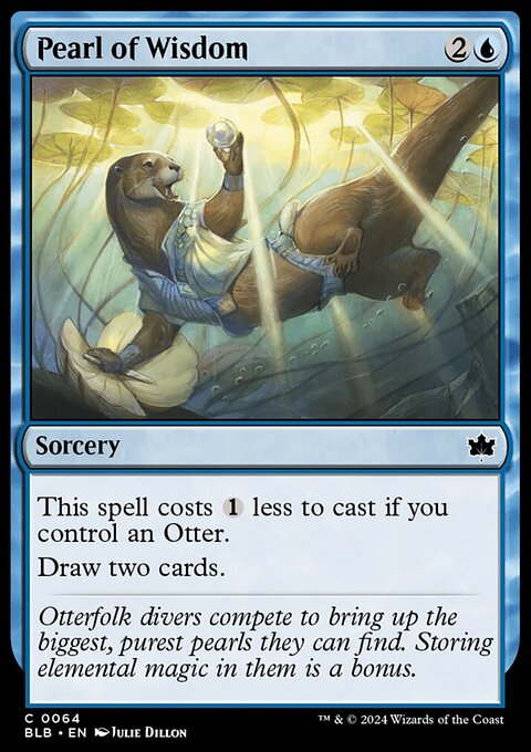 Pearl of Wisdom, Bloomburrow #64, Magic: The Gathering card