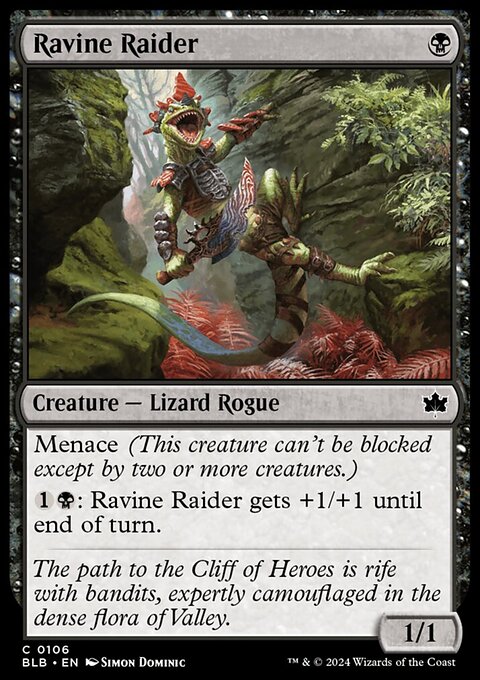 Ravine Raider, Bloomburrow #106, Magic: The Gathering card