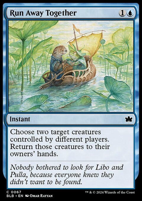 Run Away Together, Bloomburrow #67, Magic: The Gathering card