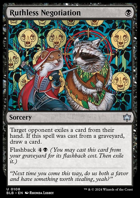 Ruthless Negotiation, Bloomburrow #108, Magic: The Gathering card