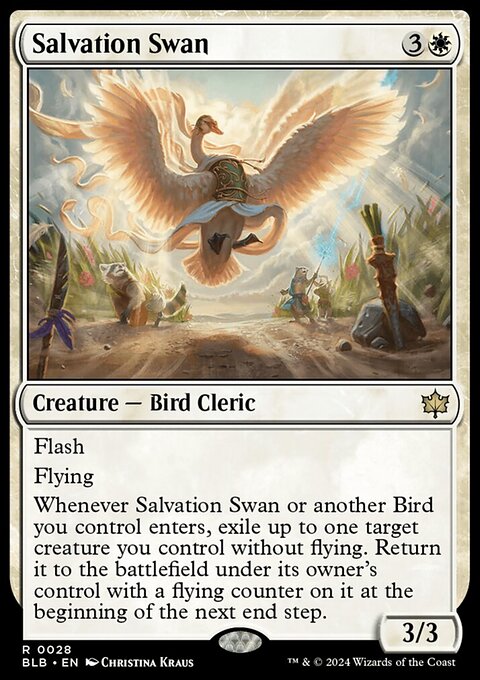 Salvation Swan, Bloomburrow #28, Magic: The Gathering card