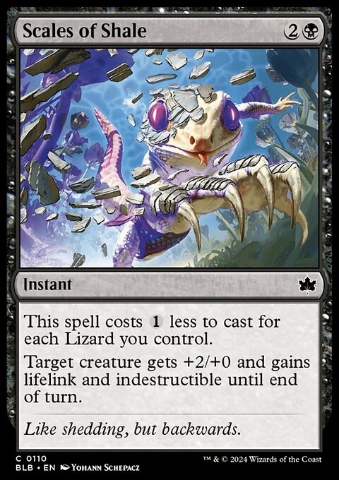 Scales of Shale, Bloomburrow #110, Magic: The Gathering card