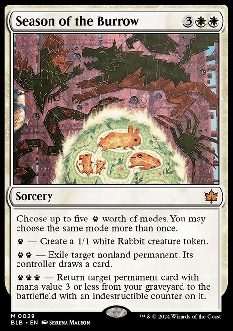 Season of the Burrow, Bloomburrow #29, Magic: The Gathering card