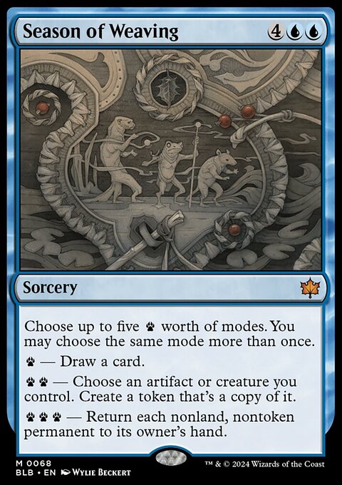 Season of Weaving, Bloomburrow #68, Magic: The Gathering card