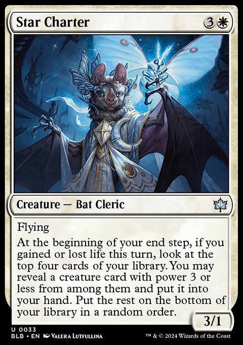 Star Charter, Bloomburrow #33, Magic: The Gathering card