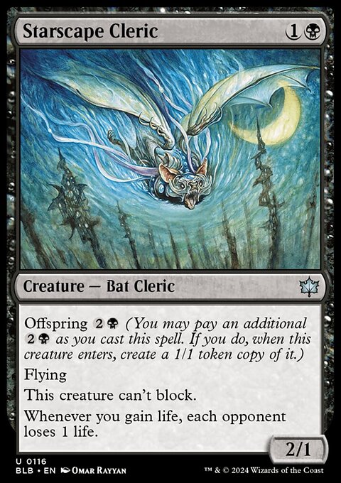 Starscape Cleric, Bloomburrow #116, Magic: The Gathering card