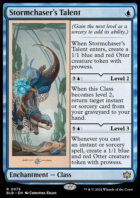 Stormchaser's Talent, Bloomburrow #75, Magic: The Gathering card