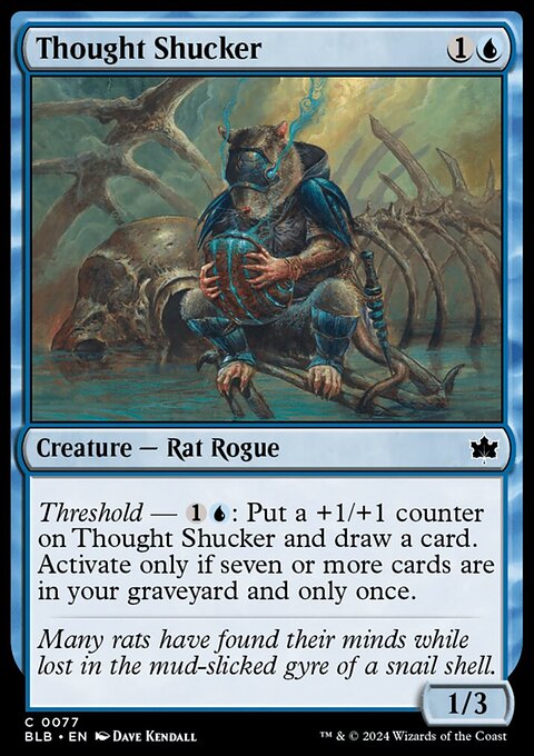 Thought Shucker, Bloomburrow #77, Magic: The Gathering card