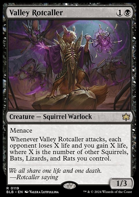 Valley Rotcaller, Bloomburrow #119, Magic: The Gathering card