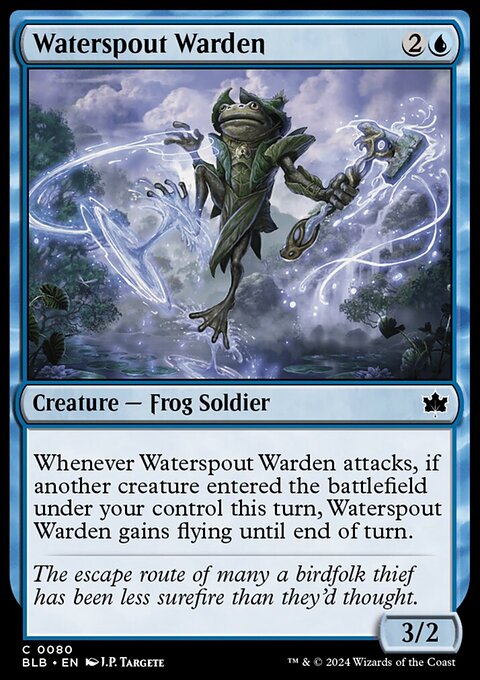 Waterspout Warden, Bloomburrow #80, Magic: The Gathering card