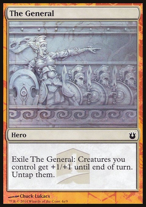 The General, Born of the Gods Hero's Path #4a, Magic: The Gathering card