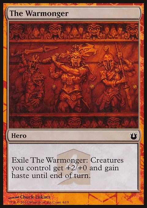 The Warmonger, Born of the Gods Hero's Path #4d, Magic: The Gathering card