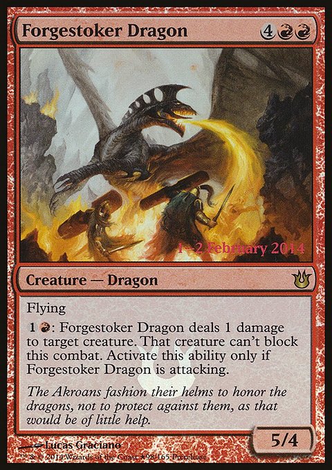 Forgestoker Dragon, Born of the Gods Promos #98★, Magic: The Gathering card
