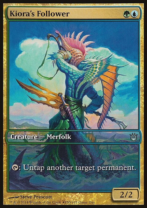 Kiora's Follower, Born of the Gods Promos #150, Magic: The Gathering card