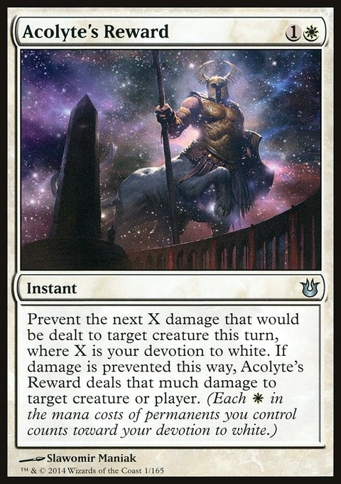 Acolyte's Reward, Born of the Gods #1, Magic: The Gathering card