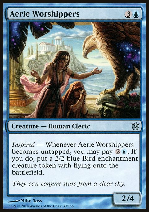 Aerie Worshippers, Born of the Gods #30, Magic: The Gathering card