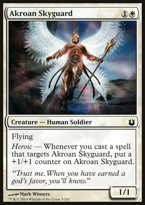 Akroan Skyguard, Born of the Gods #3, Magic: The Gathering card