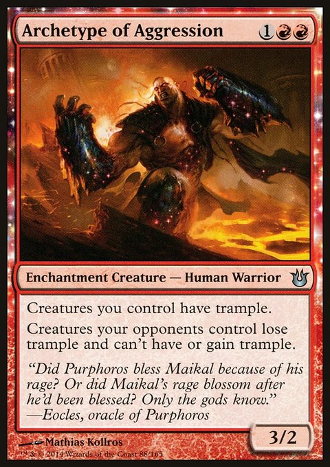 Archetype of Aggression, Born of the Gods #88, Magic: The Gathering card