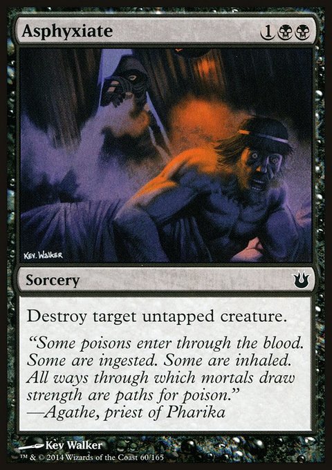 Asphyxiate, Born of the Gods #60, Magic: The Gathering card
