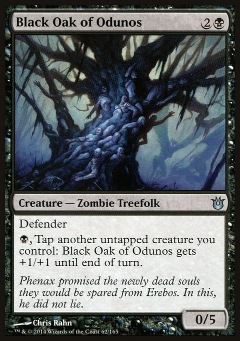 Black Oak of Odunos, Born of the Gods #62, Magic: The Gathering card