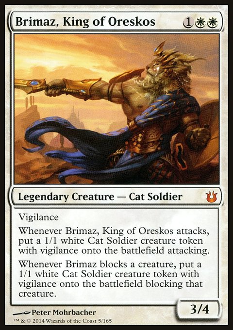 Brimaz, King of Oreskos, Born of the Gods #5, Magic: The Gathering card