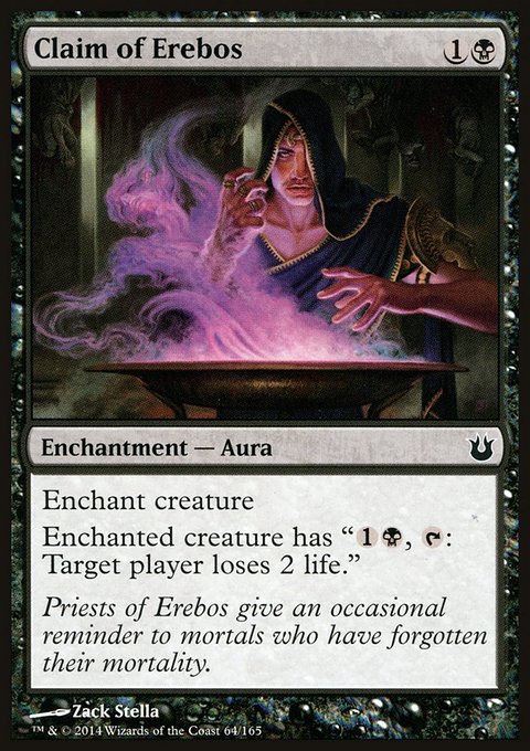 Claim of Erebos, Born of the Gods #64, Magic: The Gathering card