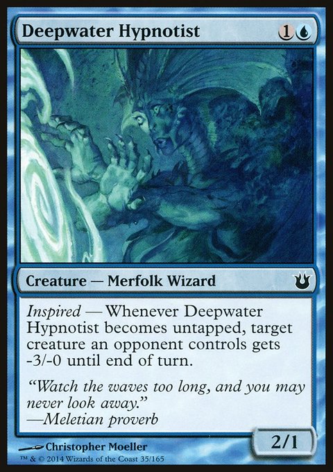 Deepwater Hypnotist, Born of the Gods #35, Magic: The Gathering card