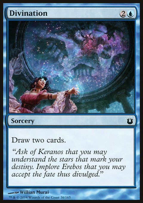 Divination, Born of the Gods #36, Magic: The Gathering card