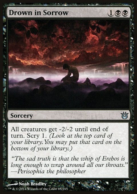 Drown in Sorrow, Born of the Gods #65, Magic: The Gathering card