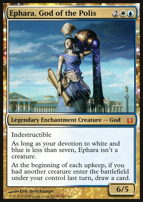 Ephara, God of the Polis, Born of the Gods #145, Magic: The Gathering card