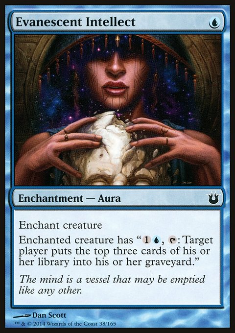 Evanescent Intellect, Born of the Gods #38, Magic: The Gathering card