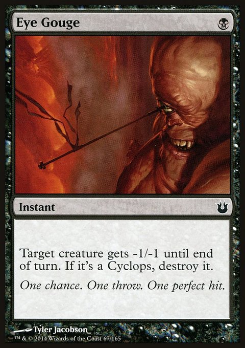 Eye Gouge, Born of the Gods #67, Magic: The Gathering card