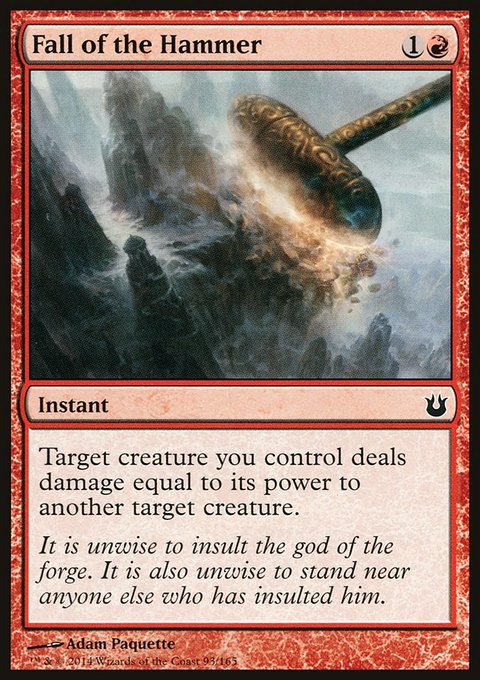 Fall of the Hammer, Born of the Gods #93, Magic: The Gathering card