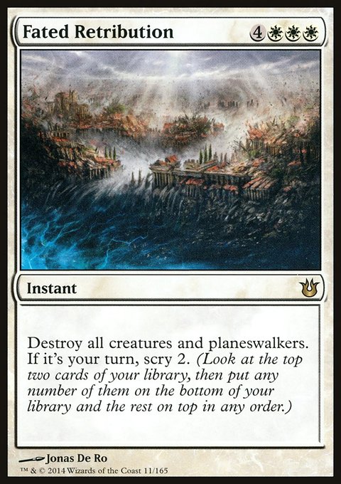 Fated Retribution, Born of the Gods #11, Magic: The Gathering card
