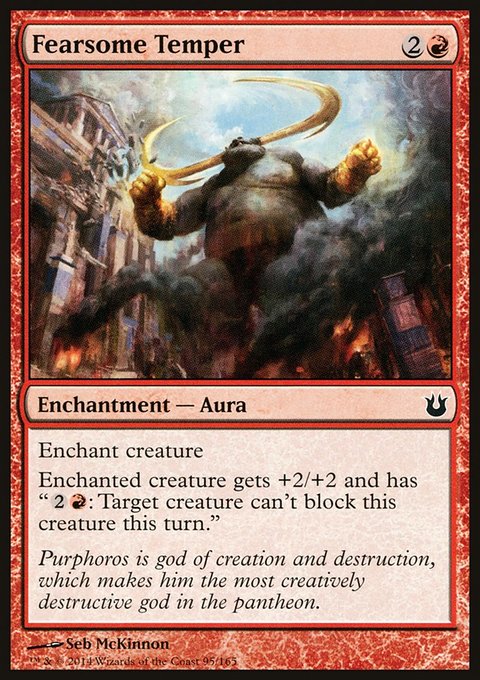 Fearsome Temper, Born of the Gods #95, Magic: The Gathering card