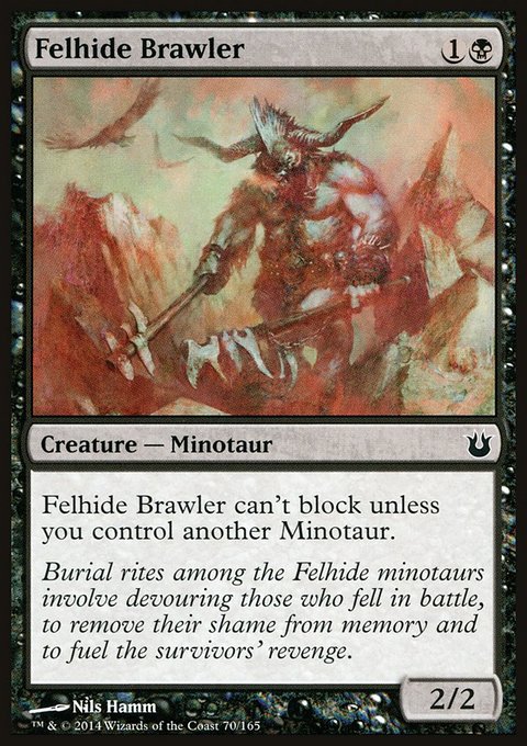 Felhide Brawler, Born of the Gods #70, Magic: The Gathering card
