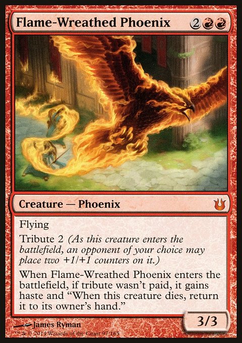 Flame-Wreathed Phoenix, Born of the Gods #97, Magic: The Gathering card