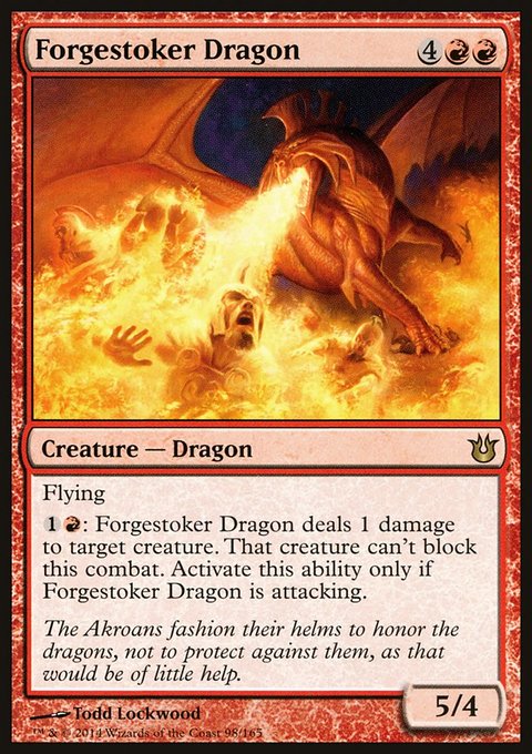 Forgestoker Dragon, Born of the Gods #98, Magic: The Gathering card