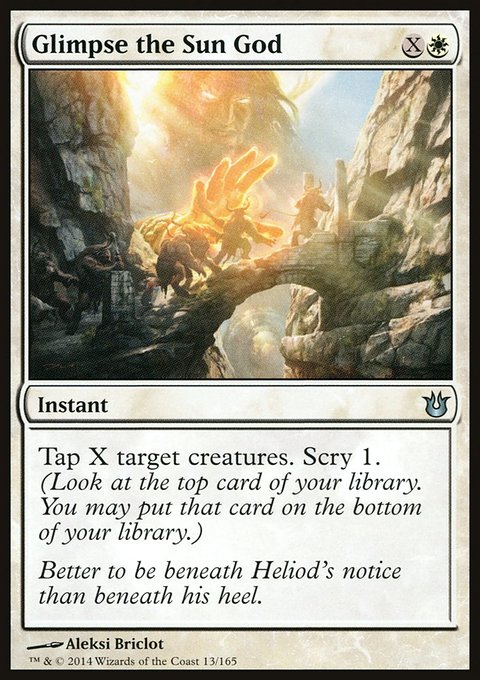 Glimpse the Sun God, Born of the Gods #13, Magic: The Gathering card