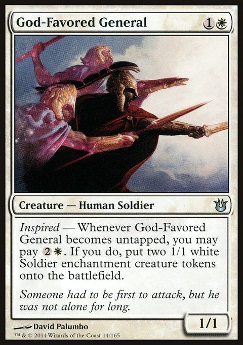 God-Favored General, Born of the Gods #14, Magic: The Gathering card